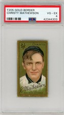 1911 T205 Gold Border Christy Mathewson PSA 4