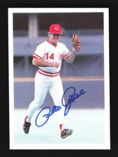 Pete Rose Cincinnati Reds 1985 Topps Rose Set Leaf Buyback Cert. Autograph #104