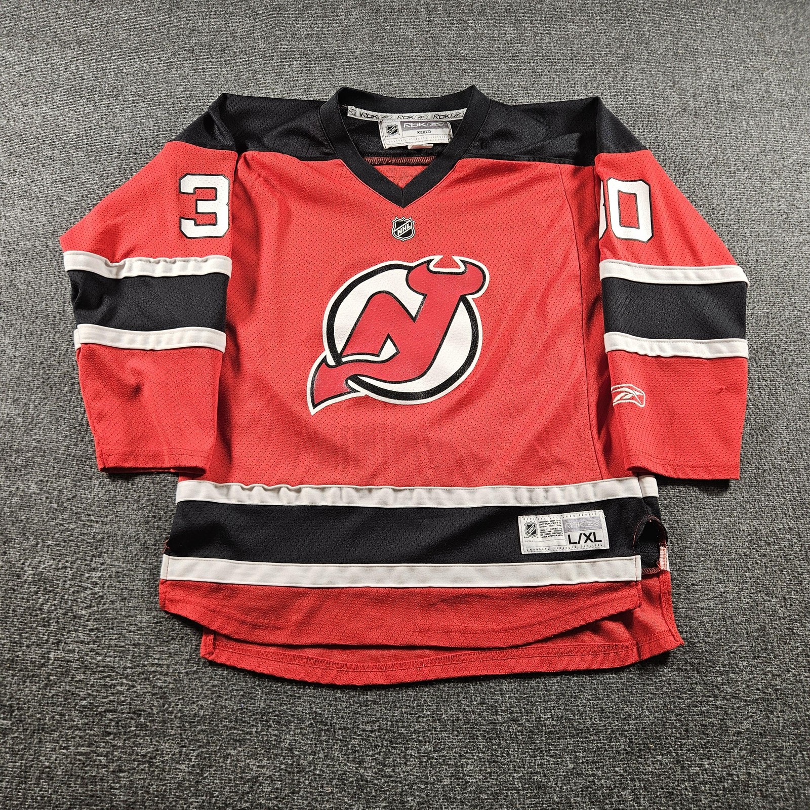 New Jersey Devils Jersey Youth XL Red NHL Hockey Martin Brodeur 30 Reebok