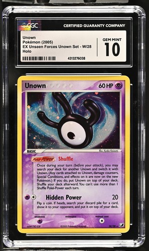 Unown graded CGC 10 for sale on eBay