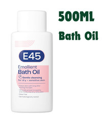Image of E45 Emollient Bath Oil & Body Wash Cream Moisturise & Hydrate Dry Skin 250-500ml
