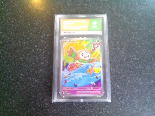Rowlet MEP 043 First Partner Illustration Black Star Promo ACE GRADING MINT 9!!