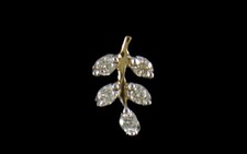 18K Gold 0.02cts Natural Diamond Nosepin with Certificate