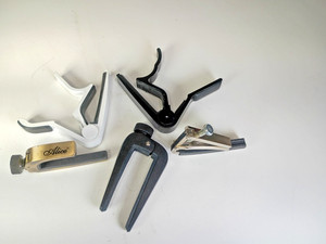 Lot of 5 different Capos 1 Alice  Variety for guitars