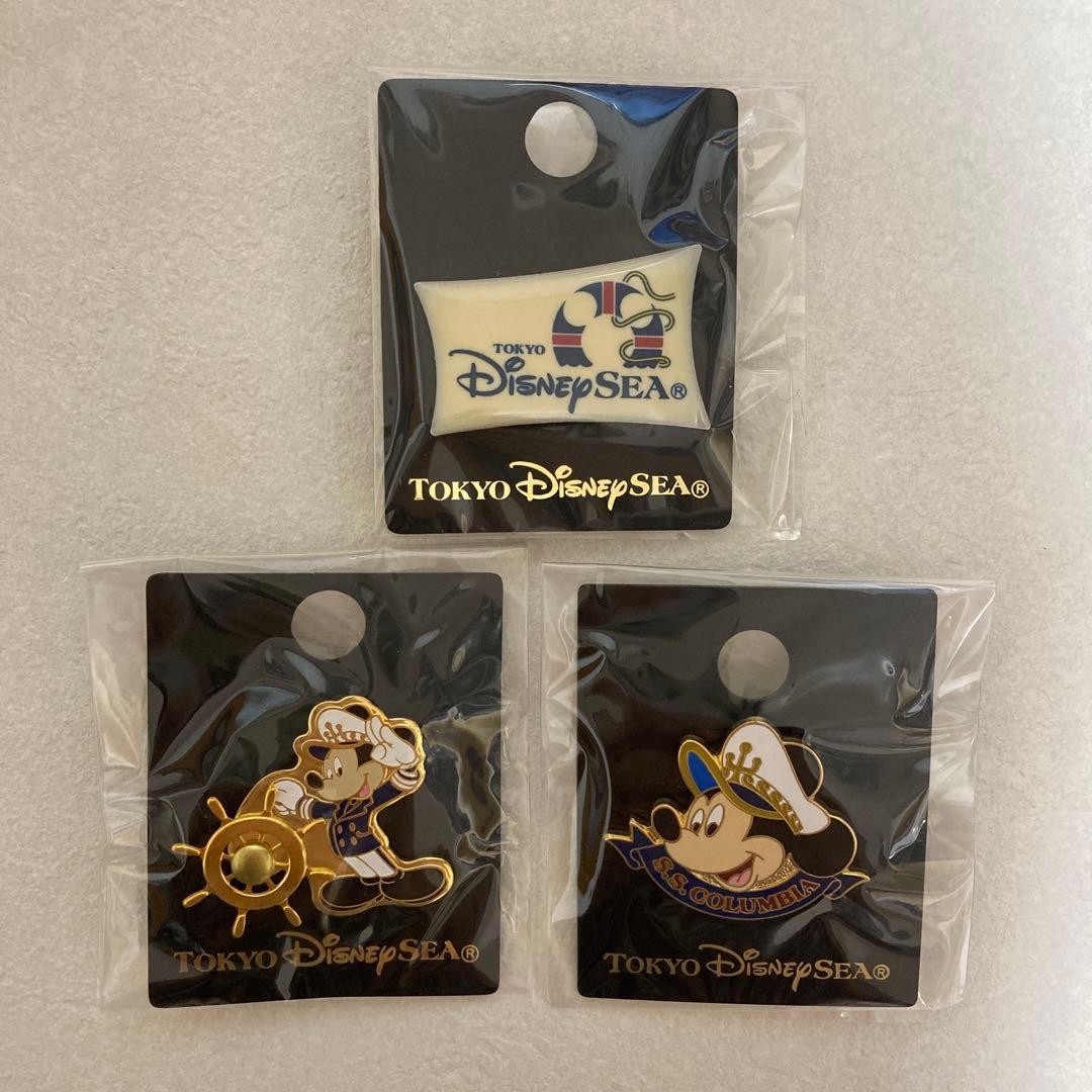 Tokyo Disney Sea Pin Badge Mickey Set of 3