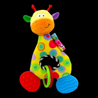 Baby Giraffe Rattle Plush Teether Toy Soft Hanging Sensory Toy Infant Gift USA
