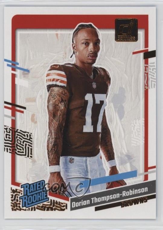 2023 Panini Donruss Rated Rookie Portrait Dorian Thompson-Robinson #37 6o3