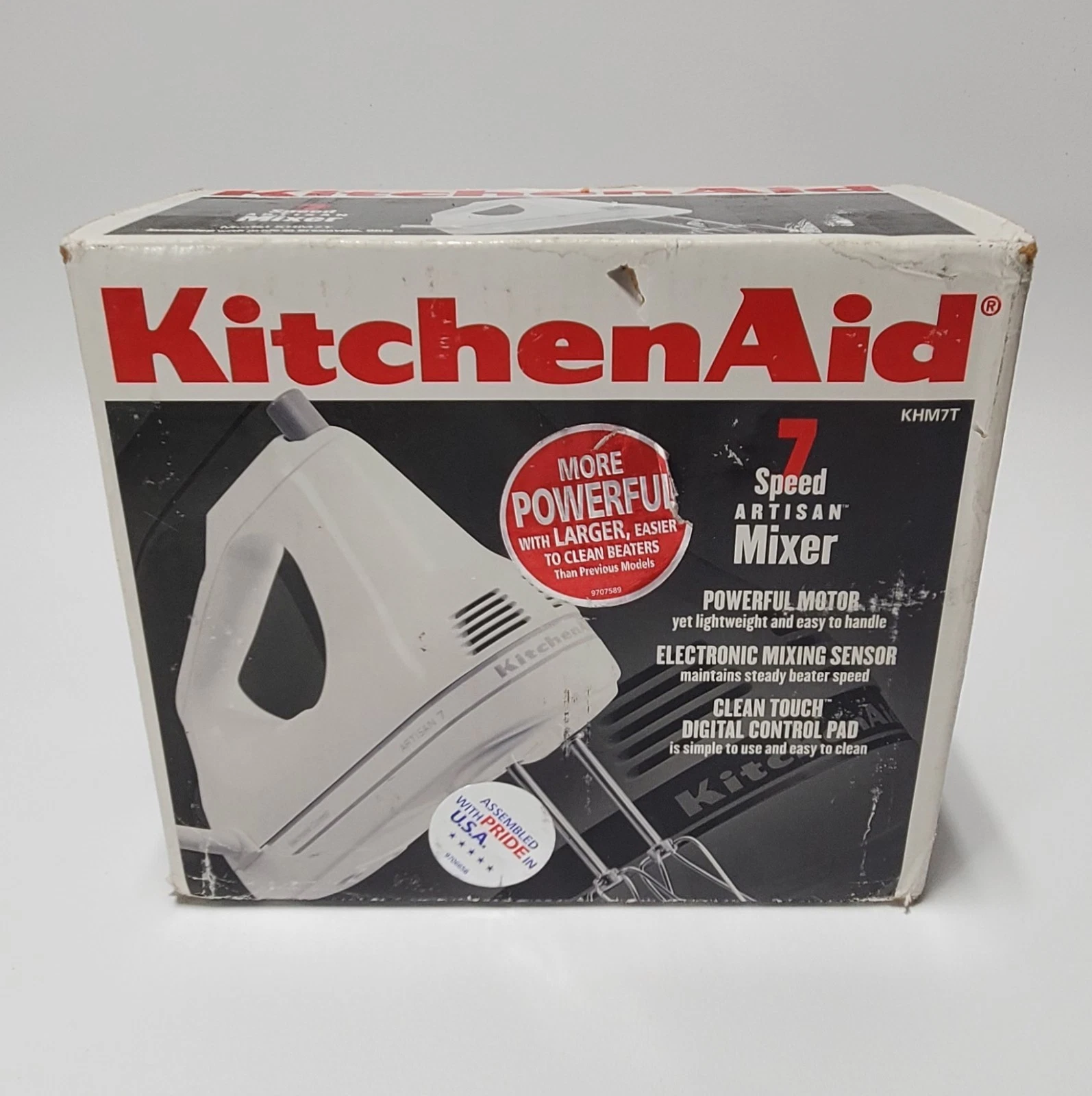 NEW OLD STOCK 7 Speed Kitchen Aid Hand Mixer Artisan 7 KHM7T
Opens in a new window or tab