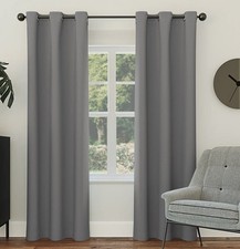 NIB - Set of 2 Grey Blackout Curtains