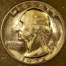 💥 BRILLIANTLY UNCIRCULATED 1972-D WASHINGTON QUARTER DDO, DDR, RPM VARIETY