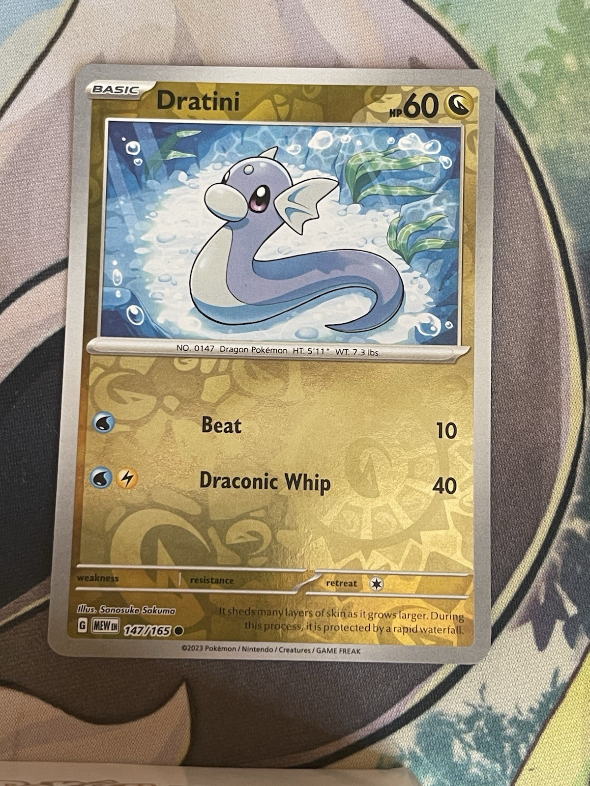 Pokemon Dratini Common 147/165 SV: Scarlet & Violet 151 Reverse Holofoil NM