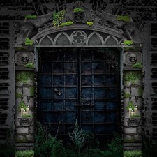 Halloween Cemetery Archway Halloween Cemetery Banners Halloween Gothic Outdoor B
