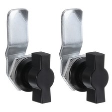 2Pack Tubular Cam Lock Aluminum Alloy Lock 5/7" Cylinder Black