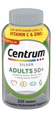 Centrum Silver Adults 50 Multivitamin Multimineral Supplement 325 Tablets