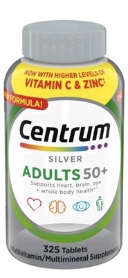 Centrum Silver Adults 50+ Multivitamin Multimineral Supplement 325 Tablets
