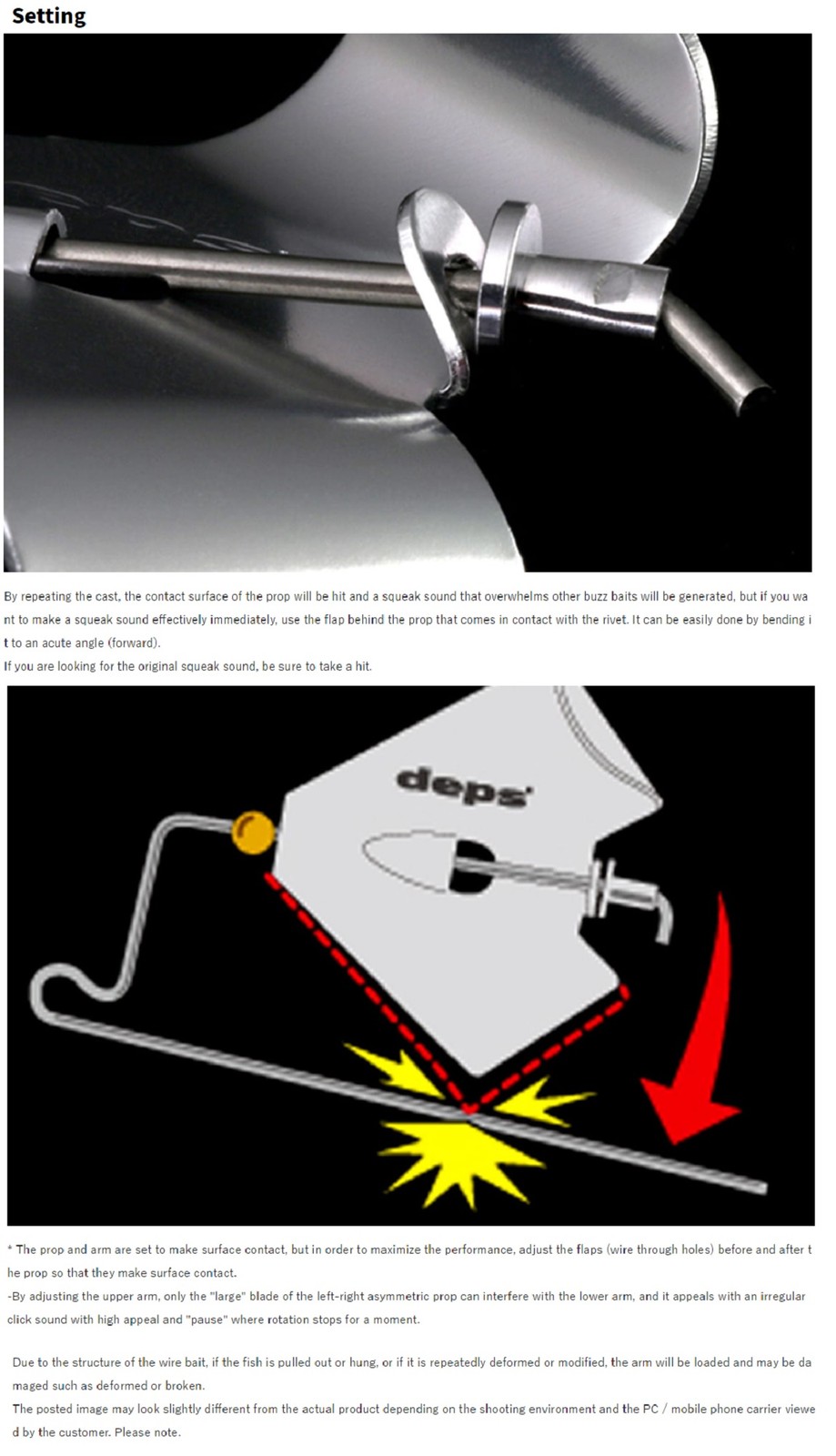 Deps Matsubuzz L Buzzbait 1/2 oz Lure 01 (3019) - Image 4