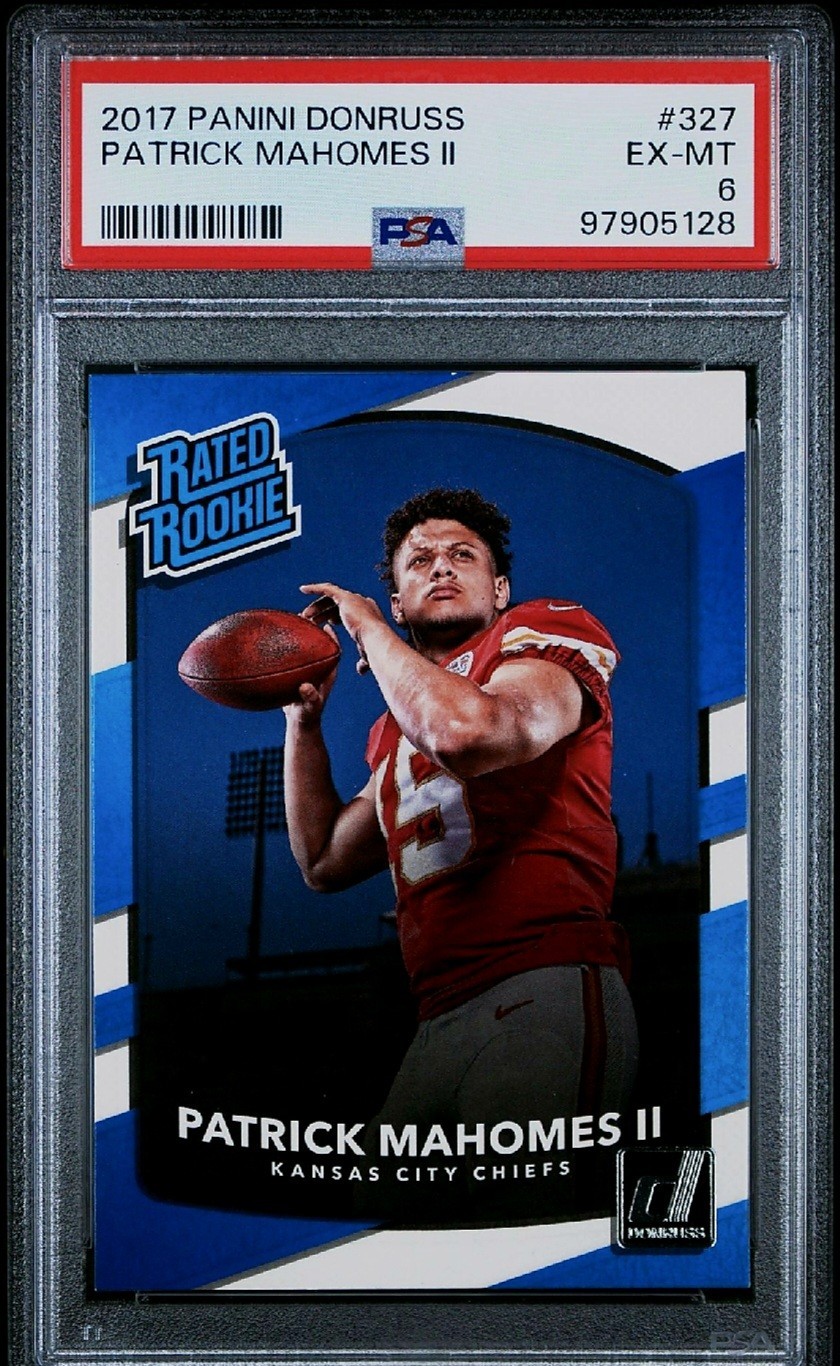 2017 Donruss PATRICK MAHOMES II RC Rated Rookie PSA 6 EX-MT High End 