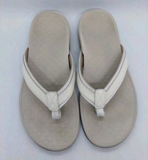 Vionic Tide II Sandals Orthotic Flip Flop Ivory Comfort Shoes Womens Size 8