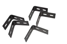 Onward 977FB30BC Steel Corner Brace Angle Brackets 3 In Black Lot 5 Hardware