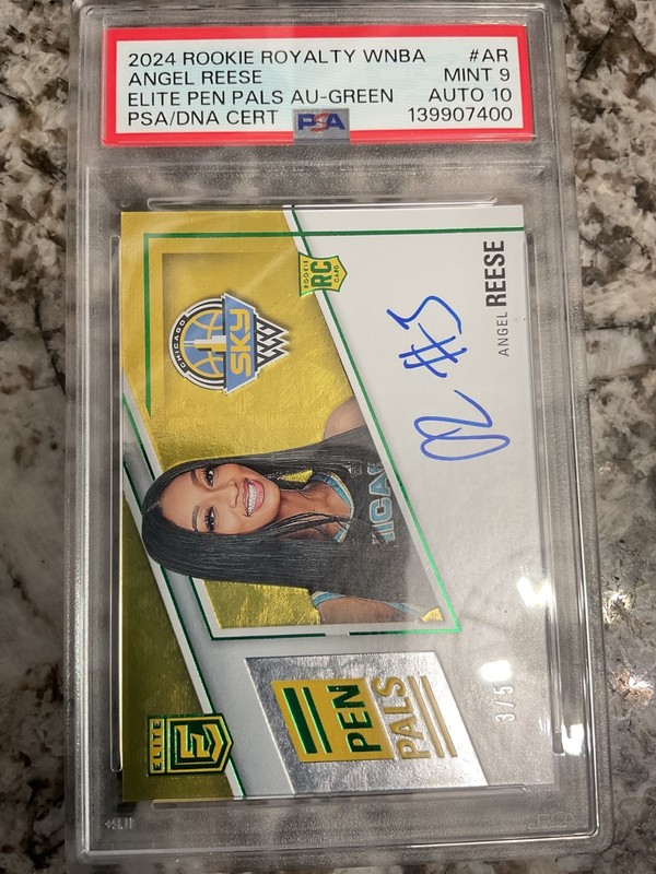 ANGEL REESE PEN PALS 1/5 PSA 9/10 Elite Pen Pals AU-GREEN
