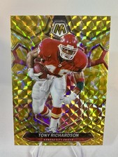 2024 Panini Mosaic- Tony Richardson #238 Reactive Yellow Mosaic Prizm KC Chiefs