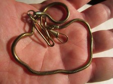 VINTAGE POCKET WATCH KEY FOB CHAIN 13 1/2" - OFC-AA
