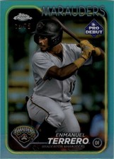 2024 Topps Pro Debut Chrome Aqua Refractors #PDC12 Enmanuel Terrero /75 - BB