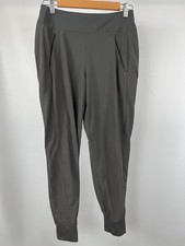 Athleta Brooklyn Ankle Pants Womens 4 Gray Stretch High Rise Lightweight Travel