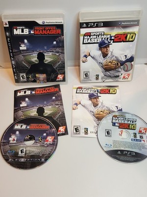 PlayStation 3 PS3 Lot  MLB Front Office Manager & Major League Baseball 2K 10