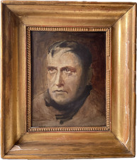 19th SANT JAMES (Attr. to) - ANTIQUE OIL - PORTRAIT OF NAPOLEON AT SAINT HELENA