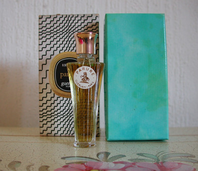 VERY RARE GUERLAIN PARURE VINTAGE PURE PERFUME 7 ML WITH BOX  RARE BOTTLE