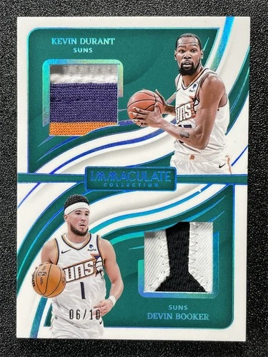 2023-24 Immaculate Kevin Durant/Devin Booker Game Worn Dual Prime Patch /10