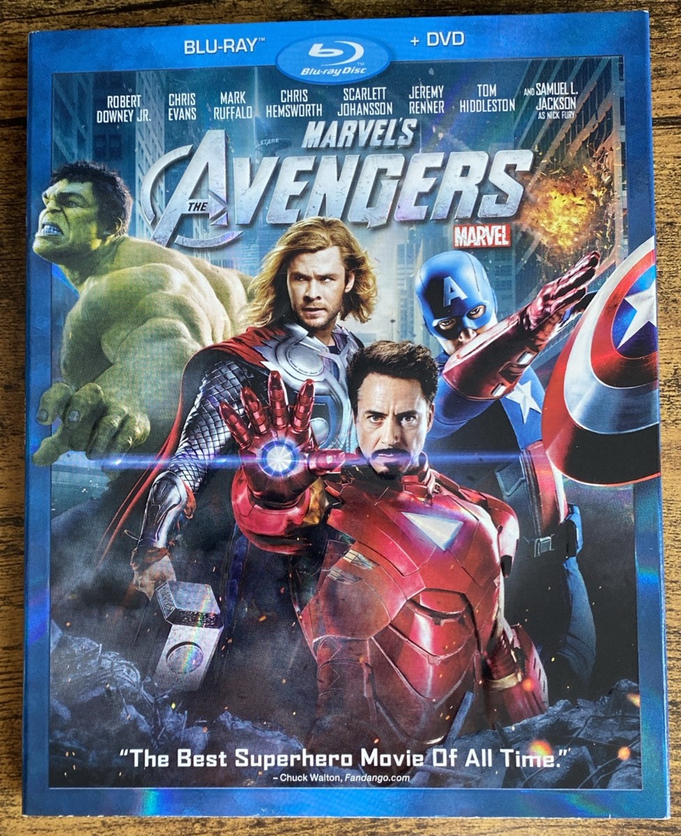The Avengers Blu-ray DVD With Slipcover 2012 Marvel