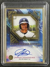 JASSON DOMINGUEZ 2021 BOWMAN TRANSCENDENT COLL #BTA-JD ROOKIE AUTO RC 03/20