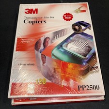 3M Transparency Film For Copiers PP2500 120 Sheets Sealed FREE Open Box