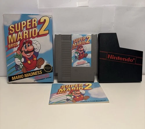 Super Mario Bros. 2 (Nintendo NES, 1988) Tested And Works