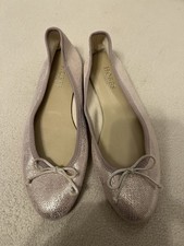 Chaussures de ballet légères textiles rose métallisé Hobbs London / plates / UK 4 / EUR37
