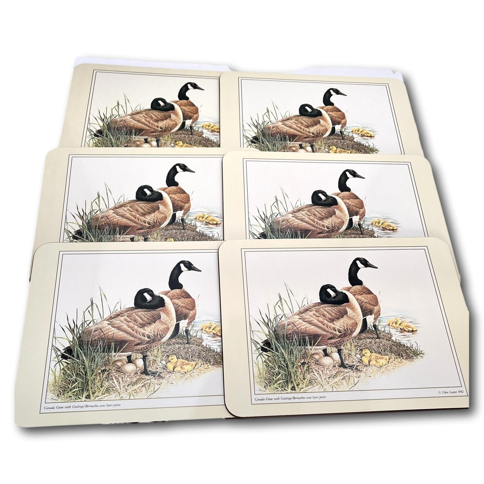 Glen Loates Canada Goose Jason Placemats Set 6 Canadian Artist Boxed thumbnail 5