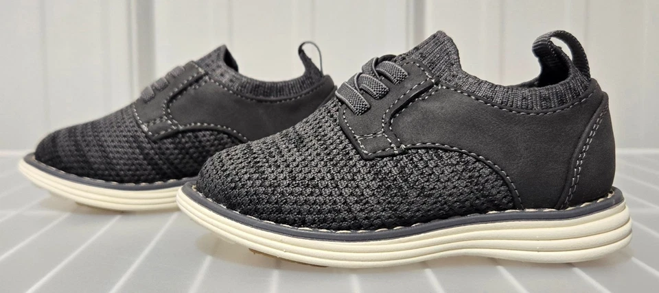 Zapatos de vestir informales de punto Cat & Jack Shane brezo gris carbón -- niños pequeños 6 Foto 2 de 4