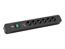 Bachmann Primo 2 2m 1.5mm Black 6 Outlet s AC Strip Power 2 350.002