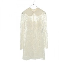 DOLCE & GABBANA Collared dress F6DEBT cotton Nylon silk White Used Women #36