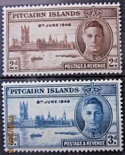 Pitcairn Islands 1946 Victory set SG 9-10 MM mint *combined postage*