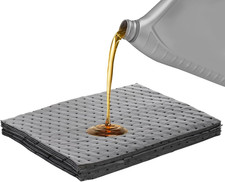 10 PCS Oil Absorbent Pads, 13" X 10" Reusable Polypropylene Oil Spill Pads with
