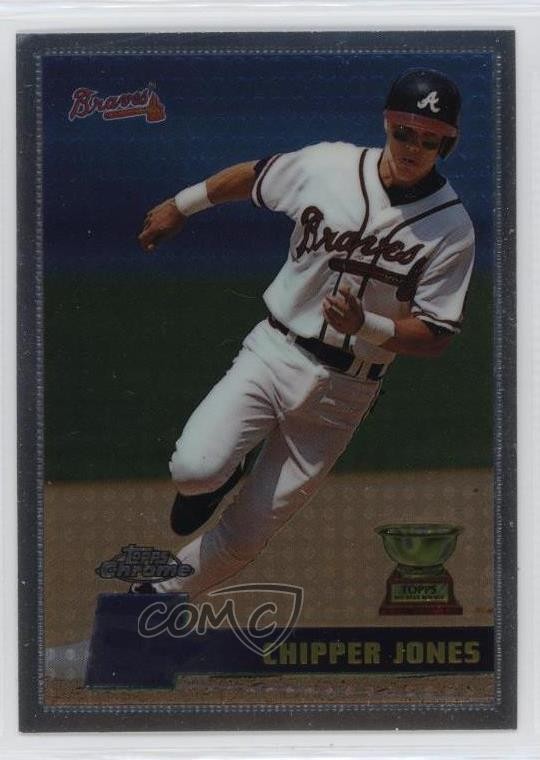 1996 Topps Chrome Chipper Jones #52 HOF 18x4