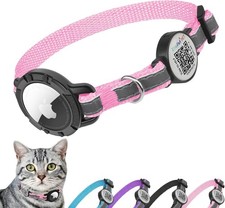 Airtag Cat Collar Breakaway with QR Code Name...