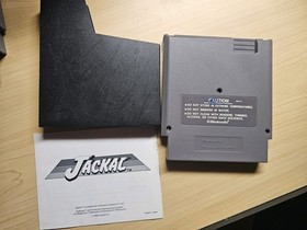 Lotto 5 giochi/manuali NES Jackal, Rush N Attack, QBert, Rad Racer, Foreman KO testati