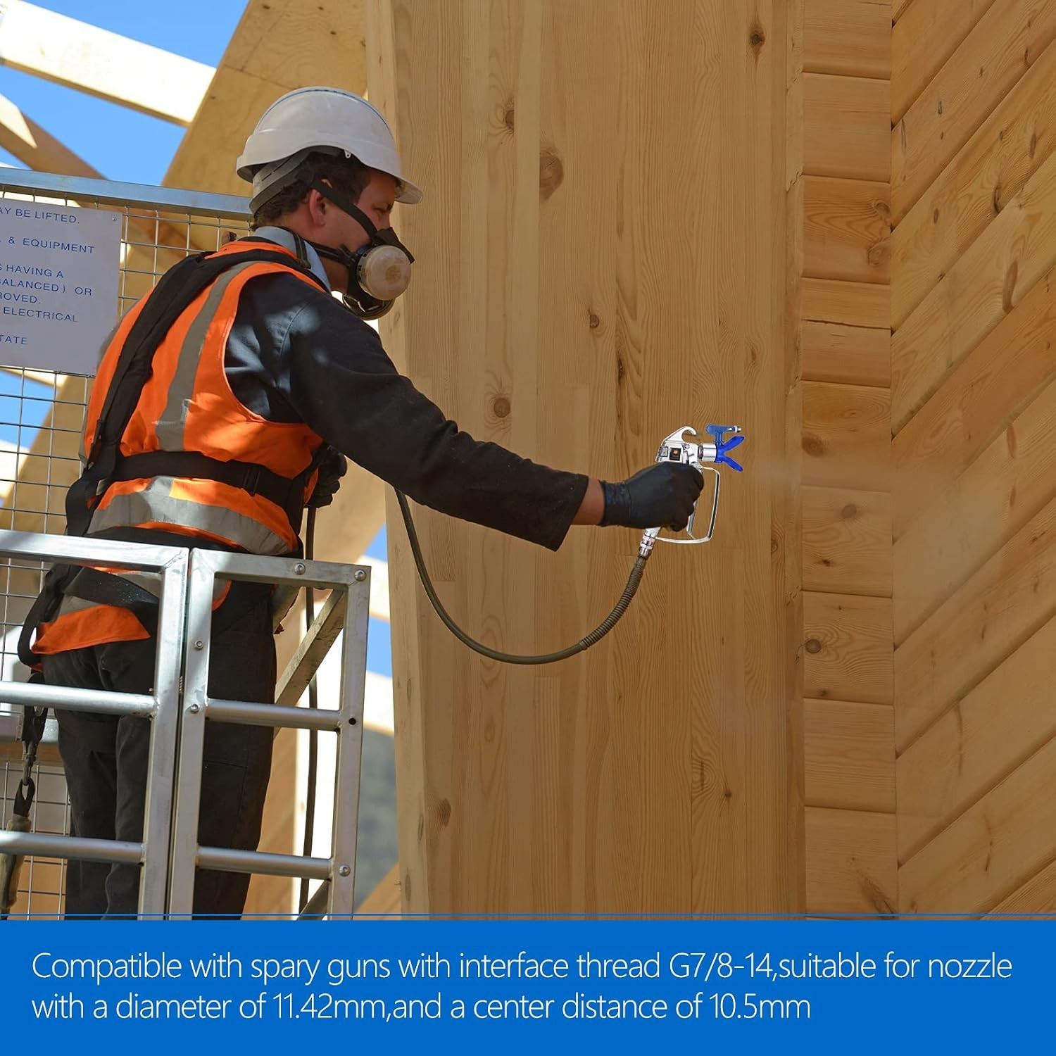 3 Pieces Airless Paint Spray Gun Sprayer Tip Guard Nozzle Seat Replacement fo...