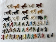 Cowboys and Indians  1970s or earlier  LOT of 56  Rare 1 Lead Cowboy