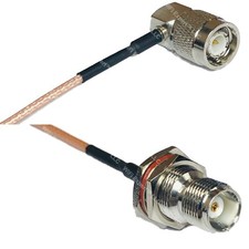 RG316 TNC Male Angle to TNC FEMALE BULKHEAD RF Cable Rapid-SHIP LOT