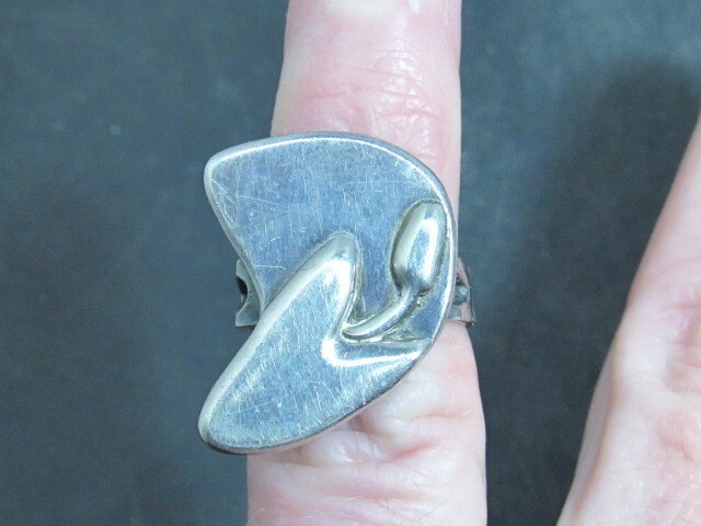 artisan sterling silver ring - image 8